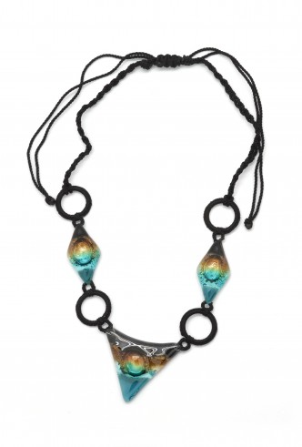 Glass Geometric Necklace Glass Geometric Necklace